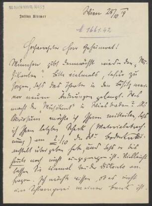 Brief an Ludwig Strecker  : 28.10.1919