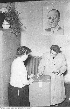 Dresden, Volkswahl 1954, Stimmabgaben, Wahlauszählung, 17. Oktober 1954