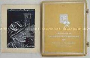 Dokumentation des FDGB zum Tag des deutschen Bergmannes 1965 in Unterwellenborn, in Etui