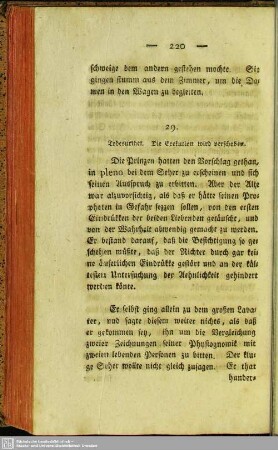 29. Todesurtheil. Die Exekution wird verschoben