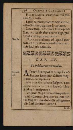 Cap. LIV. De Subditorum virtutibus.
