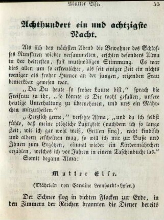 Achthundert ein und achtzigste Nacht
