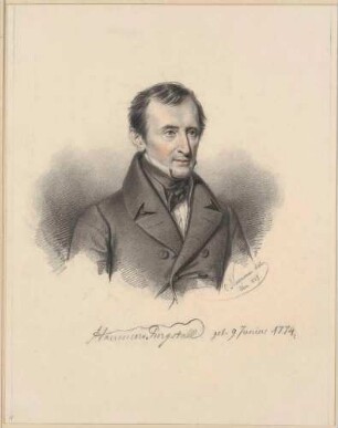 Bildnis Hammer-Purgstall, Joseph von (1774-1856), Orientalist, Politiker, Historiker, Schriftsteller