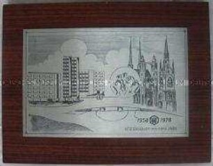 Wandbild mit Ansicht aus Halle/Saale