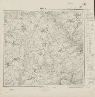 5808 (alte Nr.: 3362) Kochem, Meßtischblatt (4cm - Karte)