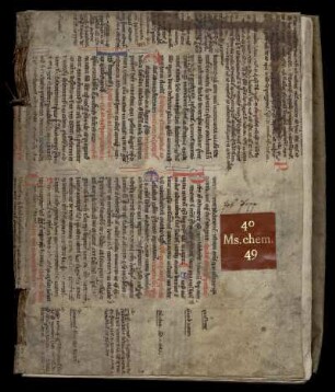 Donum dei, dt. Chemische und medizinische Rezepte