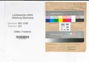 Entnazifizierung Friedrich Dittler , geb. 30.05.1894 (Steiger)