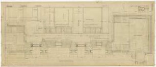 Wohnhaus Jagusch, Karlsruhe Ausführungsplanung: Fensterwand: Ansicht und Horizintalschnitt 1:20, 1:10, 1:1