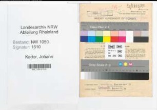 Entnazifizierung Johann Kader , geb. 29.11.1896 (Telegraphenbetriebswart)