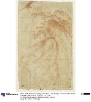 Studie zur Engelsfigur in der Vision des Hl. Angelus des Karmeliten (für das Gemälde in der Kirche San Martino ai Monti in Rom)