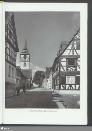 Reinheim, Kirchstraße mit Kirchturm
