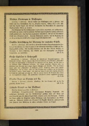 Deutsche Unterstützung bei Warnung der neutralen Schiffe.