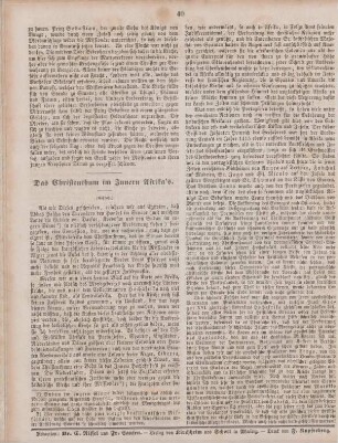 40 Das Christenthum im Innern Afrika's : Schluss