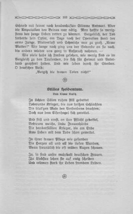 32. Stilles Heldentum - Von Klaus Rath