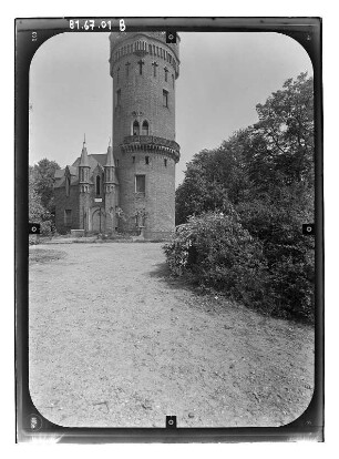 Potsdam-Babelsberg. Flatowturm (1853-1856; J. H. Strack) im Park