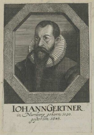 Bildnis des Iohann Gertner