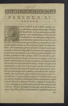 Prologo al lector.