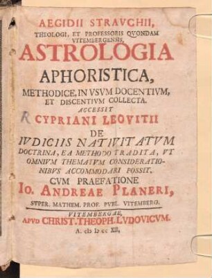 Astrologia aphoristica