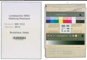 Entnazifizierung Aletta Bruckhaus , geb. 31.01.1874 (Kauffrau)