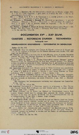 Documenten XV-XIX eeuw (Nr. 323-450)