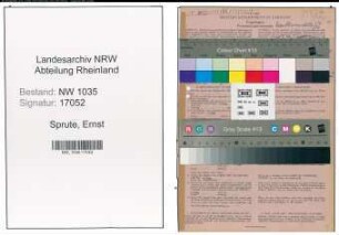 Entnazifizierung Ernst Sprute , geb. 04.07.1910 (Schlosser)