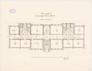 Gymnasium, Kassel Klassengebäude: Grundriss EG 1:100