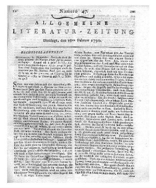 Müller, J. B.: Abhandlung über den Maaßstab der Verbrechen und Strafen. Jena: Cröker 1789