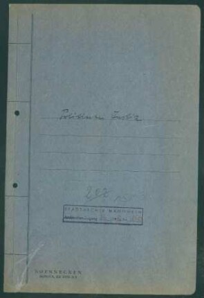 Materialsammlung, hier: Politische Justiz