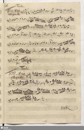 1178. Aria: Di Speme gia intendo / Naumann, J.G.