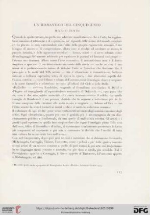 7: Un romantico del cinquecento