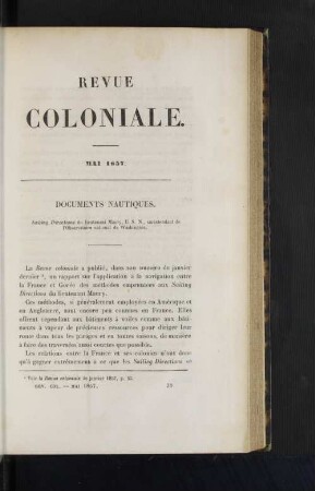 Mai 1857.