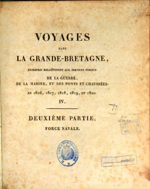 Force navale de la Grande-Bretagne, 2. Études et travaux
