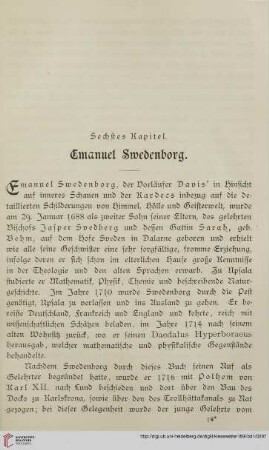 Sechstes Kapitel: Emanuel Swedenborg