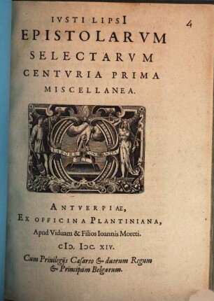 Ivsti Lipsi[i] Epistolarvm Selectarvm Centvria ... Miscellanea, 1[/2]