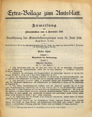 Amtsblatt der Preußischen Regierung zu Erfurt. 1896