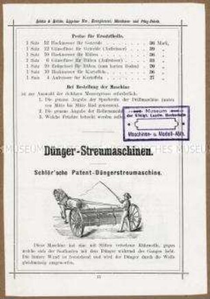 Dünger-Streumaschine