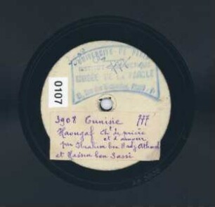 Titel A: Saoute,"Klage einer jungen Frau", Guessime, "Liebeslied" Titel B: Haougaf, "Bitt- und Liebesgesang"