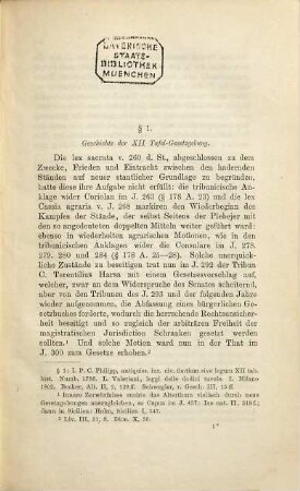 Die XII Tafeln : Geschichte und System des Civil- und Criminal-Rechtes, wie -Processes der XII Tafeln nebst deren Fragmenten. 1, Geschichte und allgemeine juristische Lehrbegriffe der XII Tafeln nebst deren Fragmenten