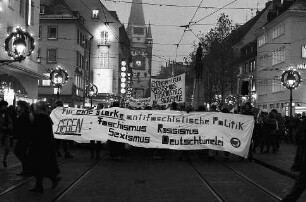 Freiburg im Breisgau: Demo gegen Republikaner