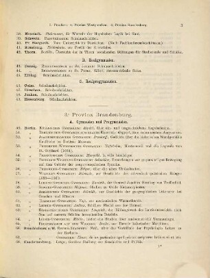 Verzeichnis der Programme, welche im Jahre ... von den höheren Schulen Deutschlands (ausschl. Bayerns), soweit sie an Austausch teilnehmen, veröffentlicht werden. 1887