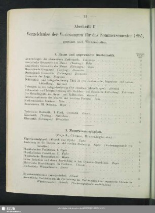 1. Reine und angewandte Mathematik