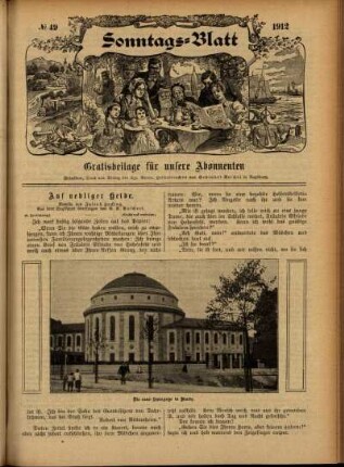 Ausgabe vom Sonntag, den 08. Dezember 1912.