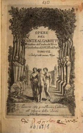 Opere Del Conte Algarotti Cavaliere dell'ordine del Merito e Ciamberlano si S. M. il Re di Prussia, 7