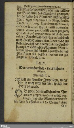 LXIV. Der wunderlich-verrathene Mörder