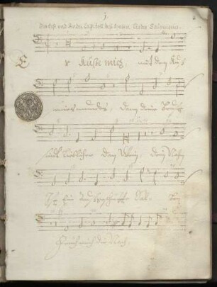 Daß Erst und Ander Capitell deß Hohen Liedes Salomonis