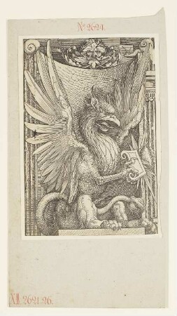 Greif mit Feuerstrahl, aus: "Ehrenpforte Kaiser Maximilians I."