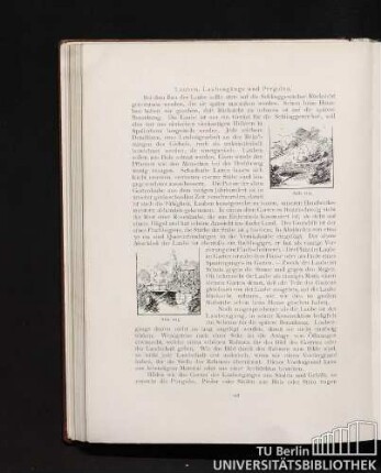 Lauben, Laubengänge und Pergolen.