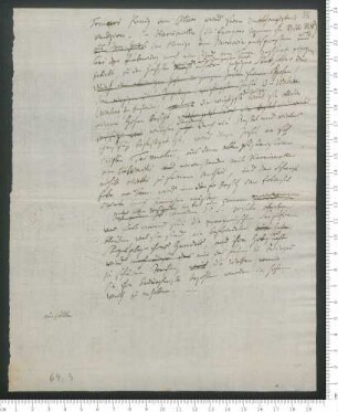 Gedichtentwurf [Ohne Titel], Manuskriptentwurf von "Der König der Sandwich-Inseln in London" und Briefentwurf an Gustav Schwab