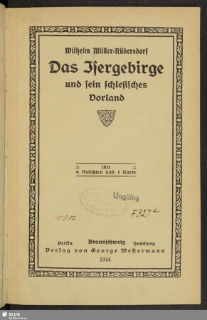 Das Isergebirge und sein schlesisches Vorland