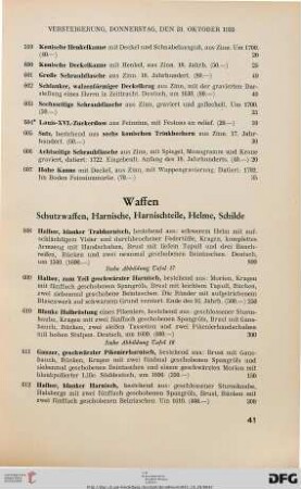 Waffen (Nr. 608-628)